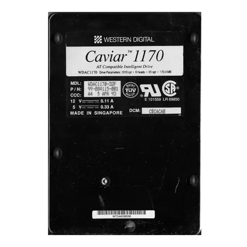 WDAC1170 Western Digital 170MB 5400RPM IDE 2MB Cache 3.5-Inch Hard Drive