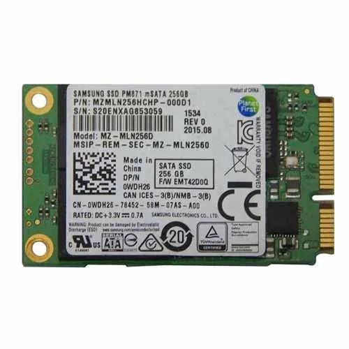 WDH26 Dell 256GB Mini PCI Express mSATA Solid State Drive