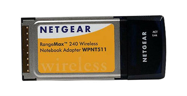 WPNT511 Netgear RangeMax 240 Wireless Notebook Adapter CardBus 240Mbps (Refurbished)