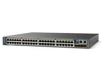 Cisco - WS-C2960S-48LPS-L-DD - Catalyst C2960s 48-Ports 10/100/1000Base-T RJ-45 POE Manageable Layer2 Rack-mountable 1U and Stackable Ethernet Switch with
