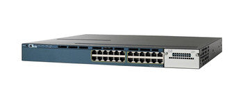 Cisco - WS-C3560X-24T - Catalyst 24-Ports 10/100/1000Base-T RJ-45 USB Manageable Layer2 Rack-mountable 1U Ethernet Switch with 1x Expansion Slot (Refurbis