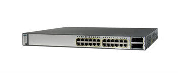 Cisco - WS-C3750E-24PD-E-B2 - Catalyst 3750E 24-Ports 10/100/1000 RJ-45 PoE Manageable Layer4 Stackable Ethernet Switch with 2x Uplink Ports