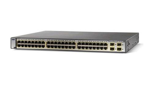 WS-C3750G-48PS-S - Cisco Catalyst 3750G-48P 48-Ports PoE 1GbE Switch