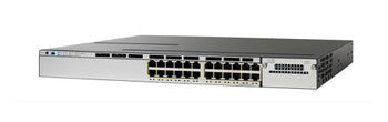 Cisco - WS-C3750X-24P-L-D4 - Catalyst 3750-X Series 24-Ports 10/100/1000Base-T RJ-45 PoE+ USB Manageable Layer3 Rack-mountable 1U Ethernet Switch (Refurbi