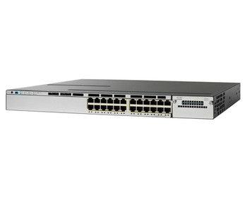 Cisco - WS-C3750X-24T-LOB - Catalyst 3750x 24-Ports 10/100/1000Base-T RJ-45 USB Manageable Layer3 Rack-mountable 1U Desktop Stackable Ethernet Switch (Ref