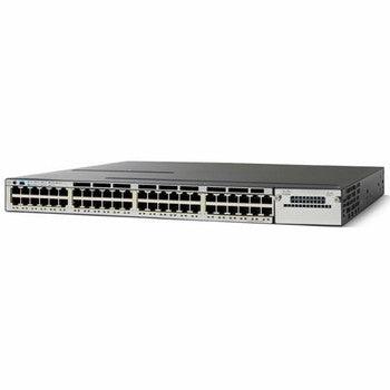 Cisco - WS-C3750X48TS - Catalyst 3750x-48t-S 48-Ports 10/100/1000Base-T RJ-45 Manageable Layer2 Rack-mountable 1U Stackable Ethernet Switch