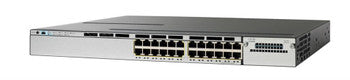 Cisco - WSC3750X24PLRF - Catalyst 3750-X 24-Ports 10/100/1000Base-T RJ-45 PoE+ USB Manageable Layer3 Rack-mountable 1U Ethernet Switch