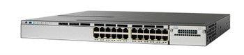 Cisco - WSC3750X24TSRF - Catalyst 3750-X 24-Ports 10/100/1000Base-T RJ-45 USB Manageable Layer3 Rack-mountable 1U Desktop Stackable Ethernet Switch (Refur