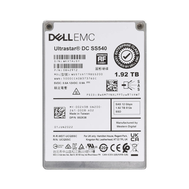WUSTVA119BSS200-Western Digital 1.92TB 2.5 inch TLC 12Gb/s SAS SSD