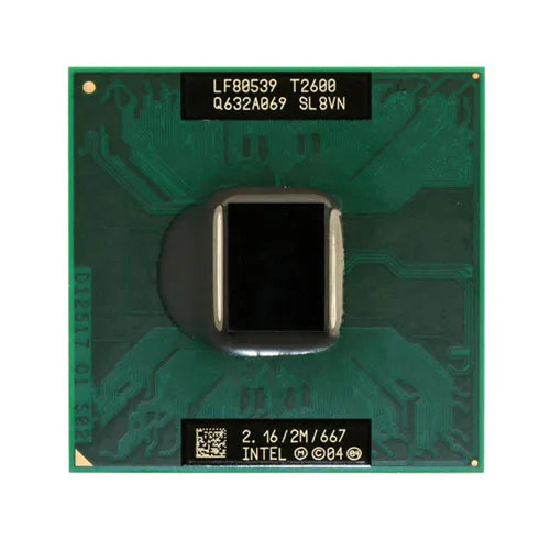 X9802 Dell 2.16GHz 667MHz FSB 2MB L2 Cache Socket PGA478 Intel Core Duo T2600 Dual-Core Processor