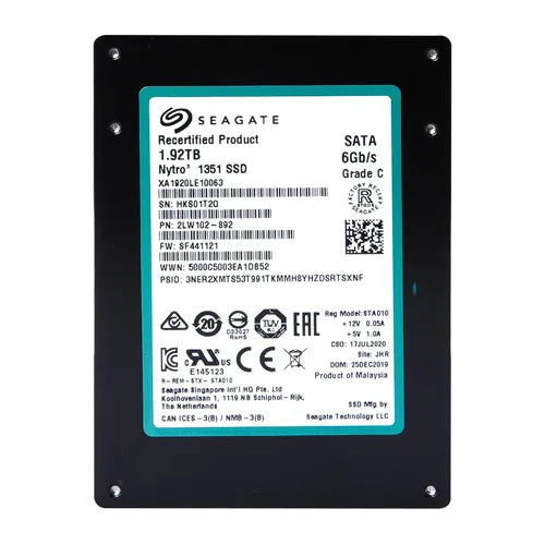 XA1920LE10063 Seagate Nytro 1351 1.92TB Triple-Level Cell SATA 6Gb/s 2.5-Inch Solid State Drive