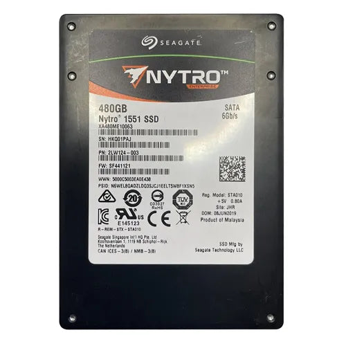 XA480ME10063 Seagate Nytro 1551 480GB Triple-Level Cell SATA 6Gb/s 2.5-Inch Solid State Drive