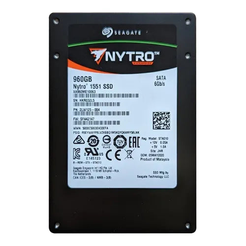 XA960ME10063 Seagate Nytro 1551 960GB Triple-Level Cell SATA 6Gb/s 2.5-Inch Solid State Drive