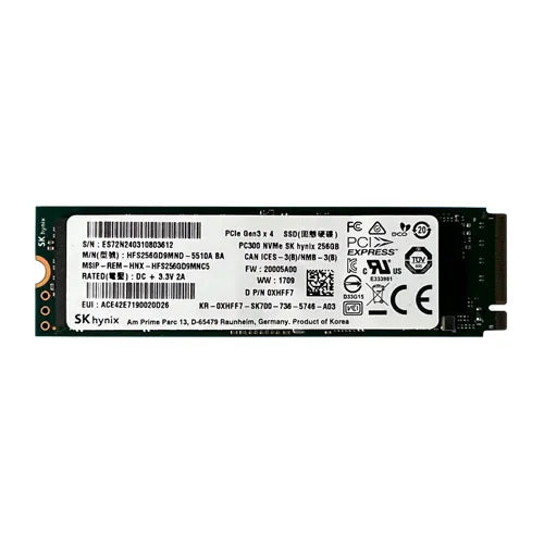 XHFF7 Dell 256GB Multi-Level Cell PCI Express NVMe 3.0 x4 M.2 2280 Solid State Drive