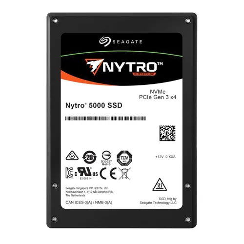XP1600HE10002 Seagate Nytro 5000 1.6TB Multi-Level Cell PCI Express NVMe 3.0 x4 U.2 2.5-Inch Solid State Drive