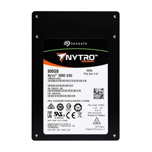 XP800HE10002 Seagate Nytro 5000 Series 800GB Multi-Level Cell PCI Express NVMe 3.0 x4 2.5-Inch Solid State Drive