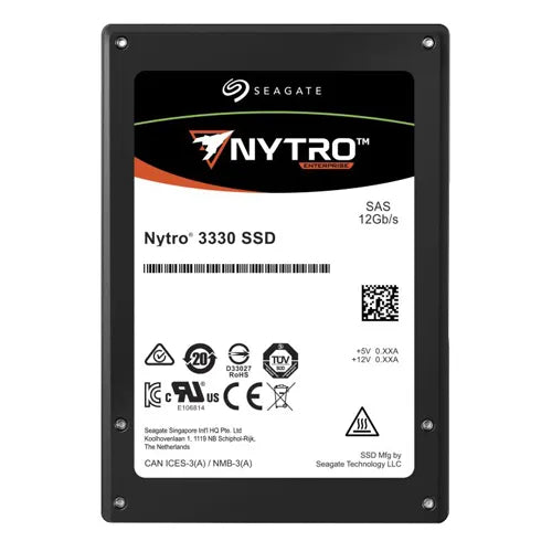 XS3840SE10113 Seagate Nytro 3330 3.84TB 3D Triple-Level Cell Dual 12Gb/s SAS 2.5-Inch (SED) Solid State Drive