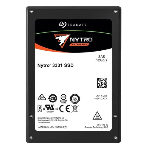 XS7680SE70014 Seagate Nytro 3331 7.68TB 3D Enterprise Triple-Level Cell SAS 12Gb/s 2.5-Inch (SED) Scaled Endurance Solid State Drive