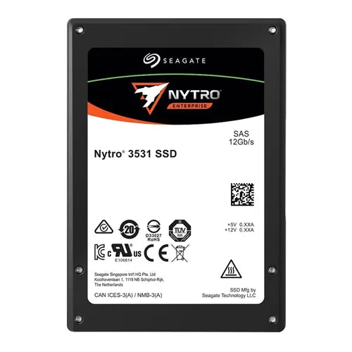 XS800LE70024 Seagate Nytro 3531 Series 1.6TB Triple-Level Cell SAS 12Gb/s 2.5-Inch Solid State Drive