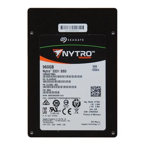 XS960SE70004 Seagate Nytro 3331 960GB Triple-Level Cell SAS 12Gb/s 2.5-Inch Solid State Drive