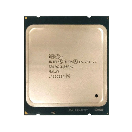 733618-001 HP 3.50GHz 8.00GT/s QPI 25MB L3 Cache Socket LGA2011 Intel Xeon E5-2643V2 6-Core Processor