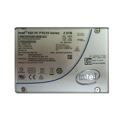 YKK99 Dell 2TB Multi-Level Cell PCI Express 3.0 x4 NVMe U.2 2.5-Inch Internal Solid State Drive