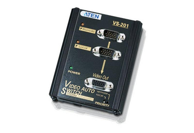 Z-VS201 Aten VS201 Video Switch 2 x HD-15 VGA In, 1 x HD-15 VGA Out 1920 x 1440 UXGA
