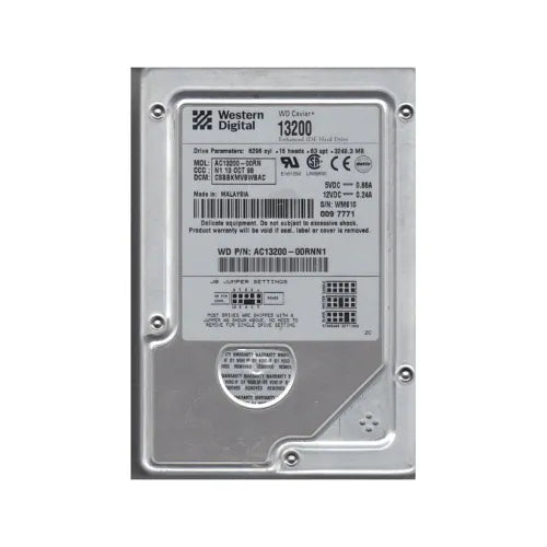 AC13200-00RNN1-1 - Western Digital Caviar 3.2GB 5400RPM EIDE 512KB Cache 3.5-Inch Hard Drive