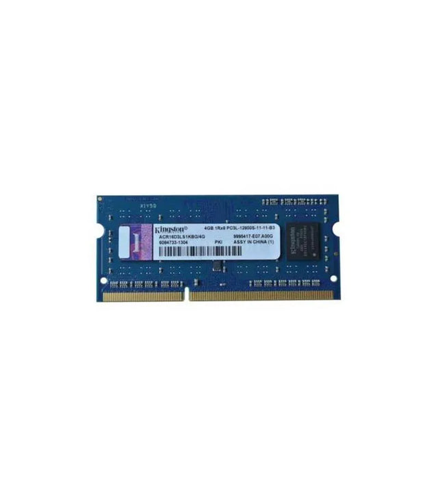 ACR16D3LS1KFBG/4G - Kingston 4GB PC3-12800 DDR3-1600MHz non-ECC Unbuffered CL11 SoDIMM 1.35V Memory Module
