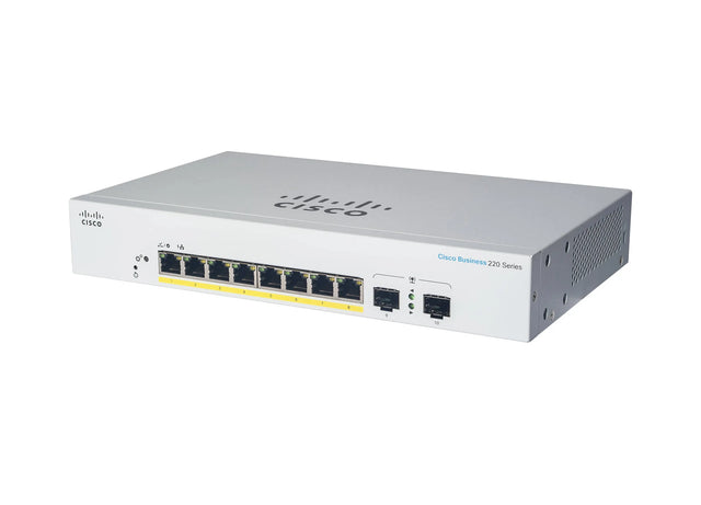 CBS220-8T-E-2G - Cisco Business 220 Series 8-Ports GE Switch