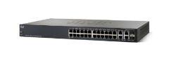 Cisco - SRW224G4P - 24 x RJ-45 Ports PoE 10/100Base-TX + 4 x Gigabit Ports Layer 3 Managed Rack-mountable Fast Ethernet Network Switch - Orange Hardwares