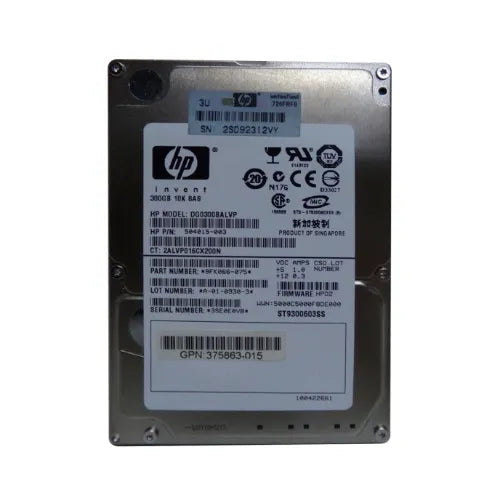 DG0300BALVP-GEN - HP 300GB 10000RPM SAS 3Gb/s Hot-Pluggable Dual Port SFF 2.5-inch Hard Drive with Tray for Gen1/7 ProLiant Server