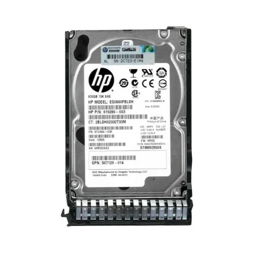 EG0600FBLSH-GEN - HP 600GB 10000RPM SAS 6Gb/s Hot-Pluggable Dual Port SFF 2.5-inch Hard Drive with Tray for Gen1/7 ProLiant Server/ Storage System