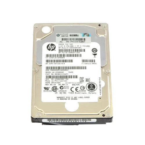 EG0600FCSPL-1 - HP 600GB 10000RPM SAS 6Gb/s Hot-Pluggable Dual Port SFF 2.5-inch Hard Drive with Tray for Gen1/7 ProLiant Server