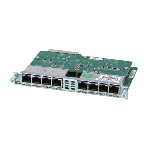 EHWIC-D-8ESG-P= - Cisco 8 x Ports PoE 10/100/1000Base-TX Gigabit Ethernet Interface Module for 1900 2900 3900 series Router