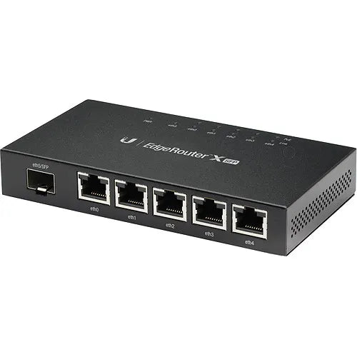 ER-X-SFP - Ubiquiti UISP 5x Gigabit Ethernet RJ45 PoE and 1x SFP Port EdgeRouter X