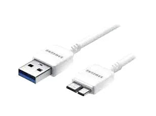 ET-DQ10Y0WE - Samsung USB cable 35.4" (0.9 m) USB 3.0 White for Galaxy S5, Galaxy Note 3