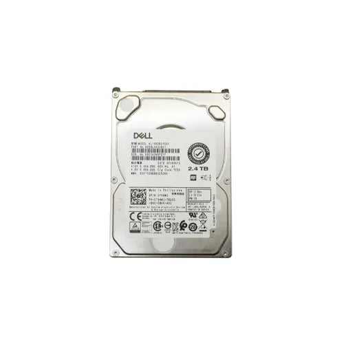 F9NWJ-DEL - Dell 2.4TB 10000RPM SAS 12Gb/s Hot-Pluggable (512e) 2.5-Inch Hard Drive with Tray for PowerEdge Servers