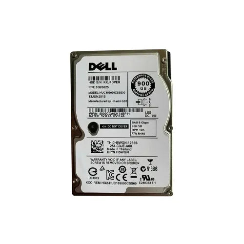 H5WGN-GEN - Dell 900GB 10000RPM SAS 6Gb/s 2.5-Inch Hard Drive