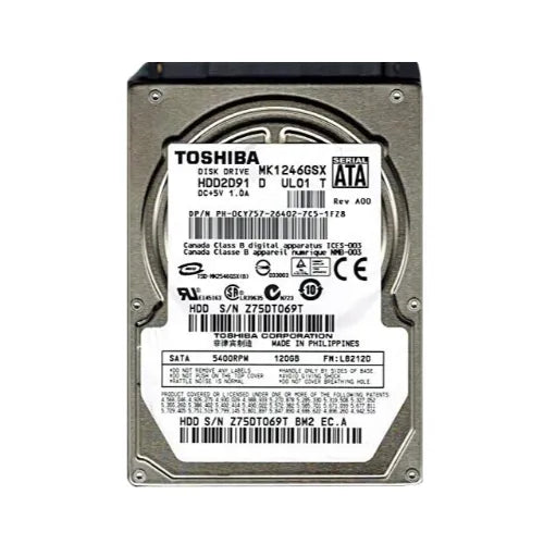 HDD2D91-DELL - Dell 120GB 5400RPM SATA 3Gb/s 8MB Cache 2.5-Inch Hard Drive