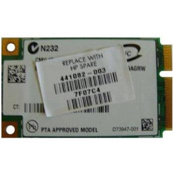 HP - 441082-003 - 54Mbps 2.4GHz IEEE 802.11a/b/g/n Mini PCI Express Wireless Network Card - Orange Hardwares