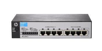 HP - J9800AABA - 1810-8 v2 8-Ports RJ-45 10/100Base-TX 10/100/1000Base-T Managed Fast Ethernet Rack-mountable Desktop Switch - Orange Hardwares