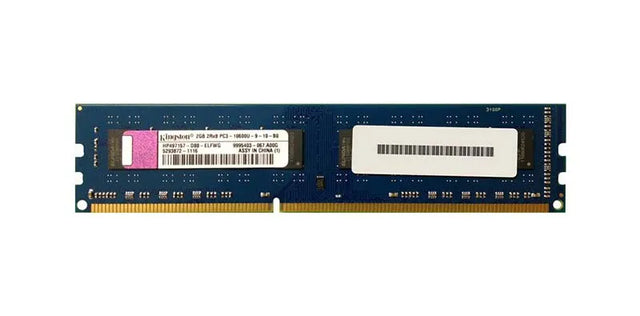 HP497157-D88-ELFWG - Kingston 2GB DDR3-1333MHz PC3-10600 Non-ECC Unbuffered CL9 240-Pin UDIMM 1.5V Dual Rank Memory Module
