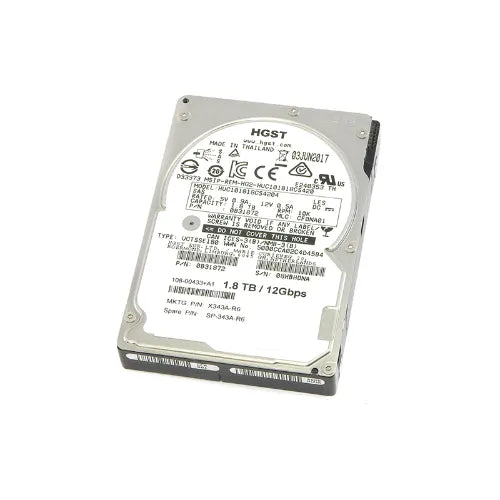 Ultrastar C10K1800 Series 1.8TB 10520RPM SAS 12Gb/s 128MB Cache 512e Secure Erase 2.5-Inch Hard Drive