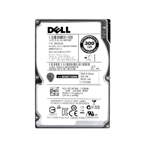 HUC109030CSS600-DELL-EQ - Dell EqualLogic 300GB 10000RPM SAS 6Gb/s 2.5-Inch Hard Drive