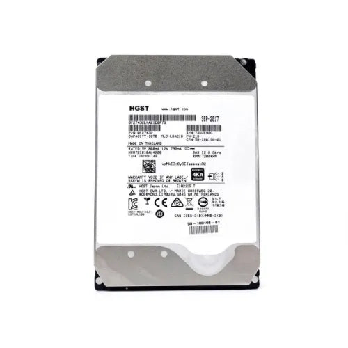 HUH721010AL4200-DELL - Dell Ultrastar DC HC510 Series 10TB 7200RPM SAS 12Gb/s 256MB Cache 4Kn (Instant Secure Erase Encryption) 3.5-Inch Hard Drive