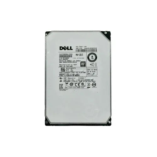 HUH728080AL5204-DELL - Dell Ultrastar He8 Series 8TB 7200RPM SAS 12Gb/s 128MB Cache 512e (Secure Erase Encryption) 3.5-Inch Helium Platform Enterprise Hard Drive