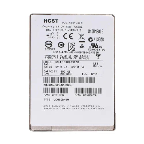 HUSMM1640ASS200-DELL-Dell 400GB 2.5 inch MLC 12Gb/s SAS SSD