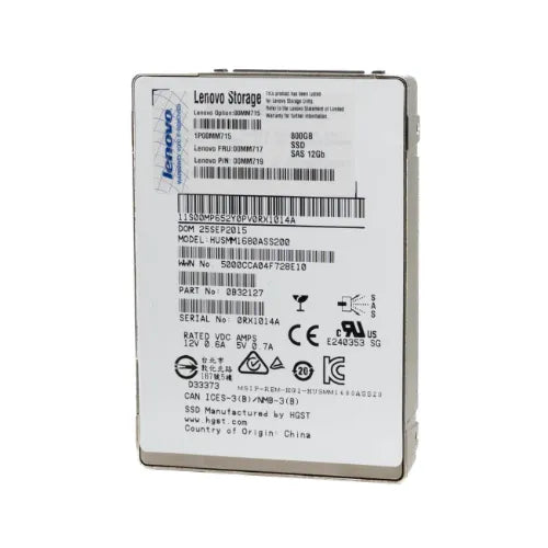 HUSMM1680ASS200-DELL-CL-Dell 800GB 2.5 inch MLC 12Gb/s SAS SSD