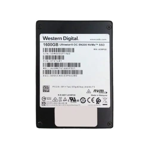 HUSMR7616BDP301-CISCO - Cisco 1.6TB Multi-Level Cell PCI Express NVMe 3.0 x4 Mixed Use U.2 2.5-Inch Solid State Drive